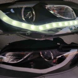 06-08 Audi A4 LED HEADLIGHTS LUCES MICAS FAROS CALAVERAS FOCOS Faroles