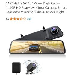 Mirror Dash Cam And Rearview Camera, New