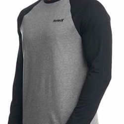 HURLEY (S) L/S RAGLAN TEE. NEW