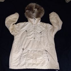 Postcard Winter Jacket with Fur Trim sz 8

