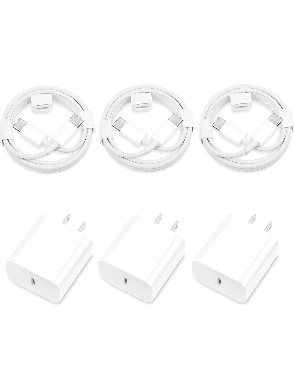 Brand: wamaxlink iPhone 16 15 Charger Fast Charging, 3 Pack PD 20W USB C Wall Charger Block with 6FT USB C to C Charging Cable Compatible for iPhone 1