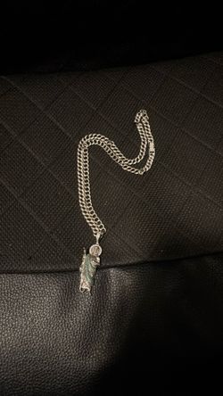 9.25 Cuban silver chain with pendant