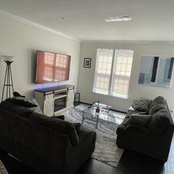 Sofa And Love Seat And Coffee Table And Picture