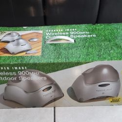 2004 Sharper Image Wireless 900mhz Outdoor Speakers