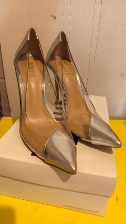 Shultz Silver heel's.. Size 10 US