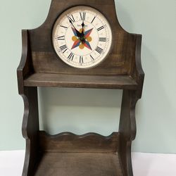 Seth Thomas Vintage Folk Art Wall Clock (Needs Repair)