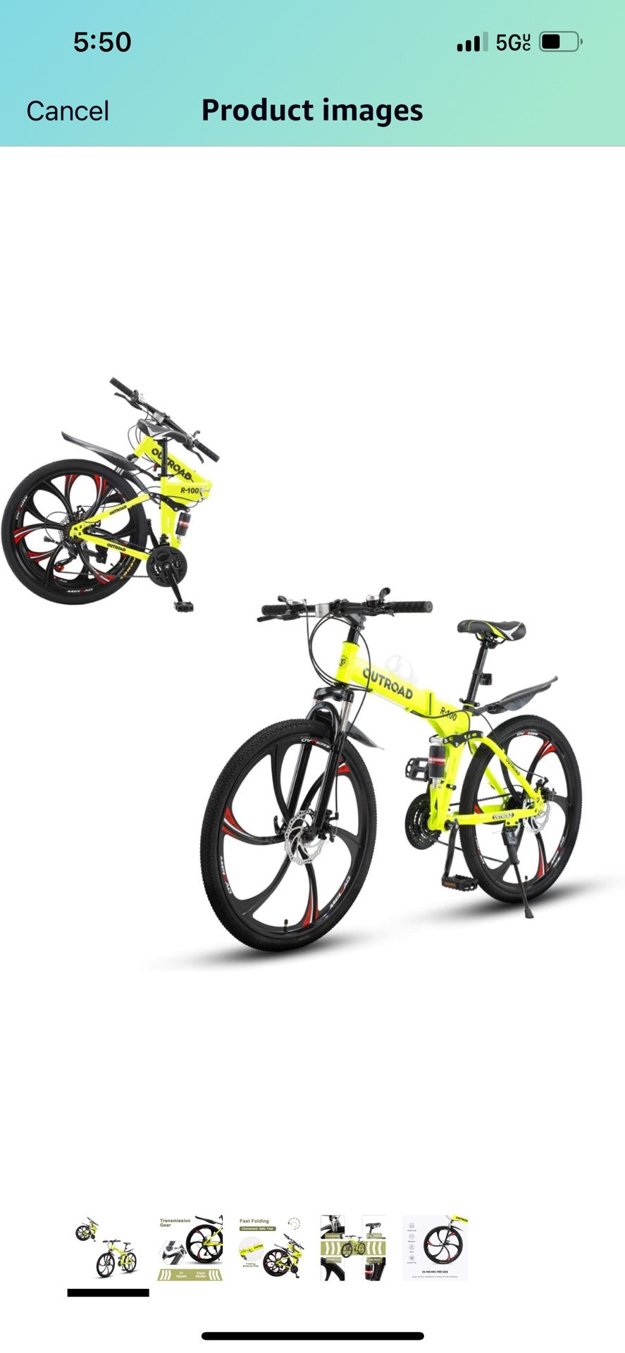 26” Folding Bicycle