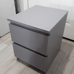 Gray Side Table Night Stand End Table 16 W X 19 L X 22 H Inches 