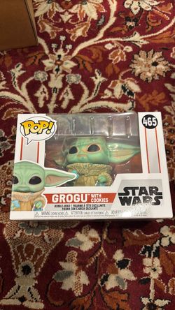 Pop Star Wars grogu with cookies 465