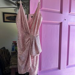 (2) Pink Short Dresses 