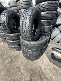Vendo un set de 4 llantas usadas 265/70R16 en perfectas condiciones las 4 instalacion y balanceo gratis