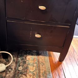 Antique wooden nightstands (2)