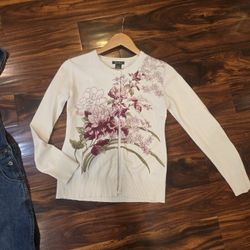 Eddie Bauer  Button-up Sweater Wms S