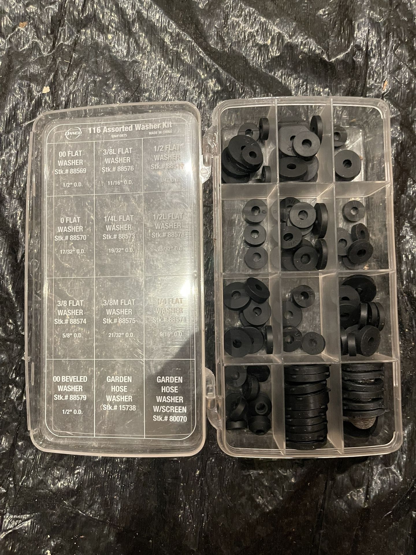 116 piece assorted washer kit