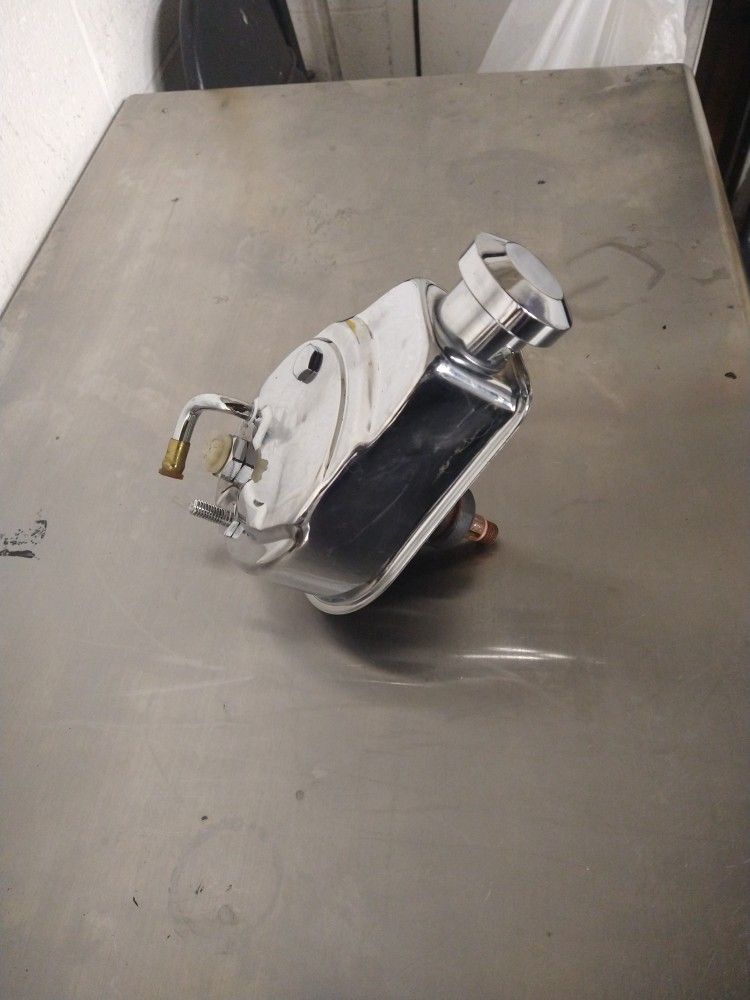 Chevy 350 Chrome Power Steering Pump