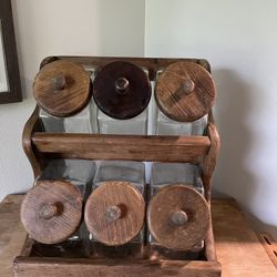 Vintage Canister Holder 