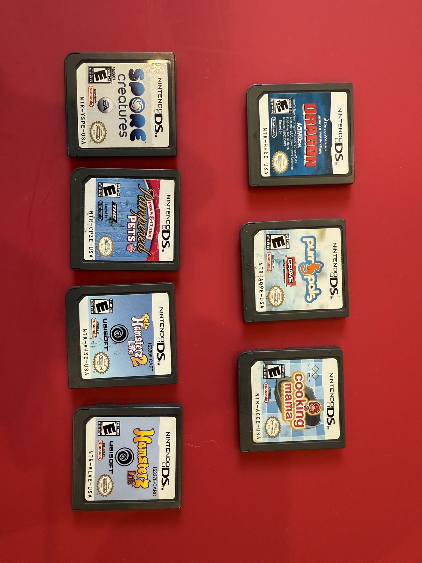 LOT of 7 Nintendo DS Games