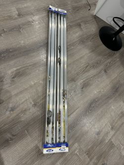 2x Johnson Hardware 138F 60” 2DR Door Closet Rails