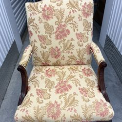   Side Chair With New Upholstery and Nailheads