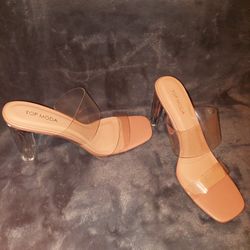 Clear Nude Heels Brand New 