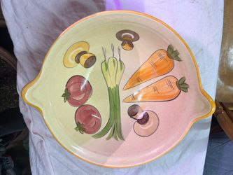 Vegetable Design Ceramic Dish