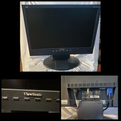 Usonic VA1912WB LCD 19" Computer Monitor with Base & Cables $40