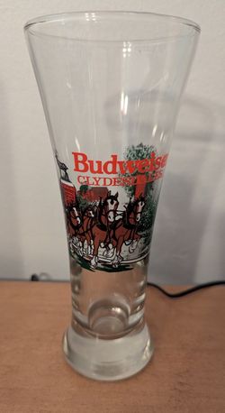 Budweiser Clydesdale Pilsner Beer Glasses 