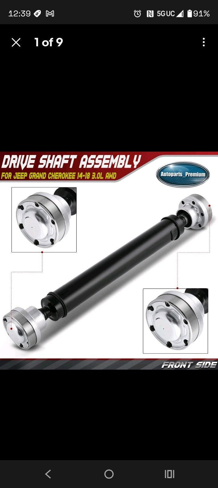 Front Drive Shaft For Jeep Cherokee