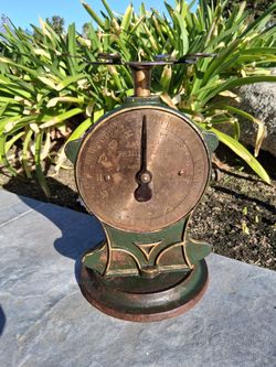 ANTIQUE SALTER'S IMPROVED FAMILY SCALE No50 BRITISH MADE C1900 VERY ACCURATE...STUNNING PIECE!....asking $150.00