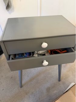Land of the nod gray night stand