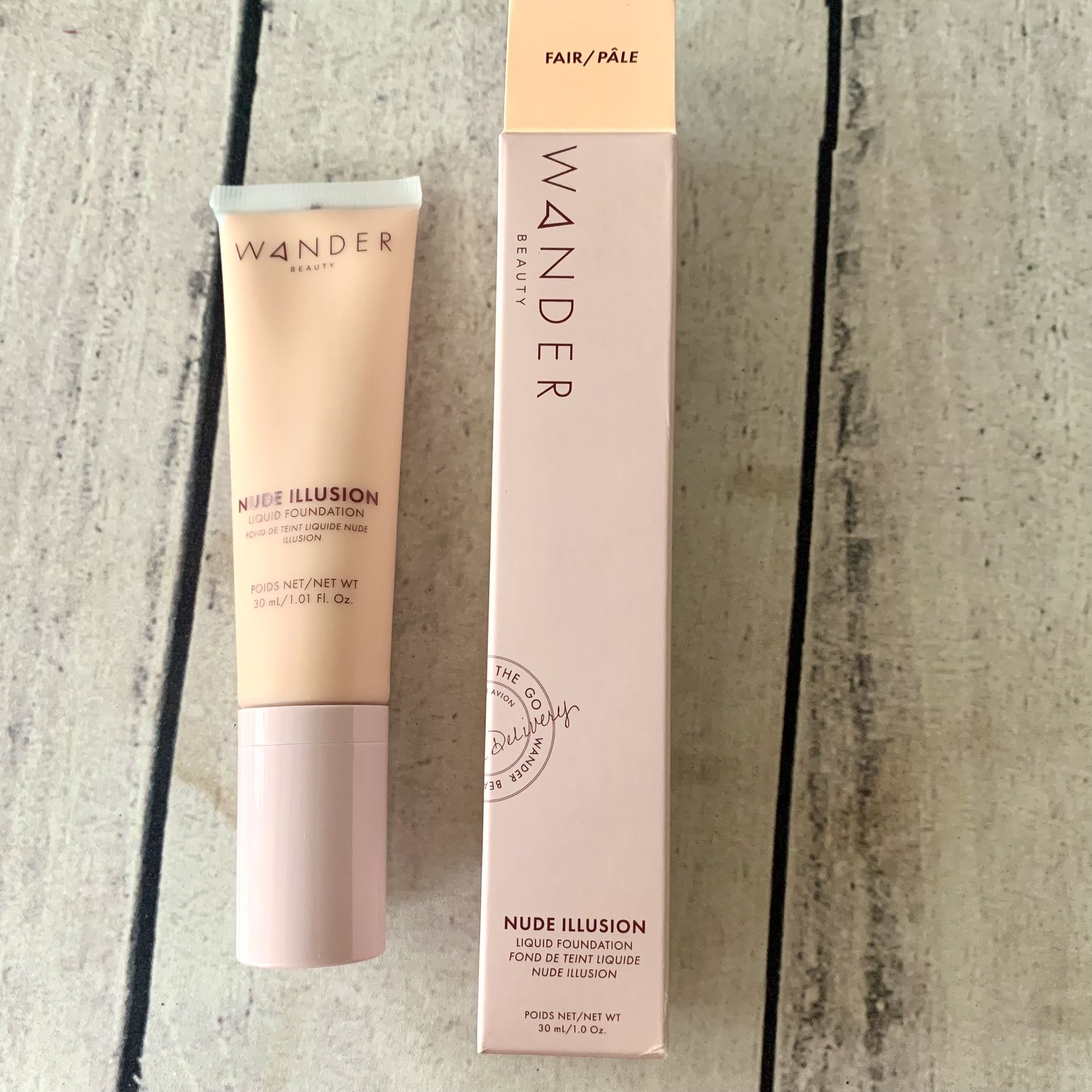 Wander Beauty Nude Illusion Liquid Foundation 1.01 Oz - Fair / pale full size