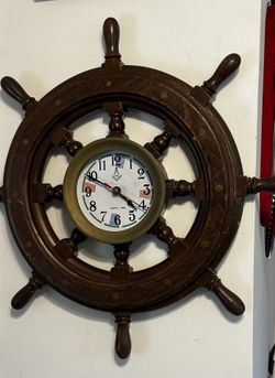 VTG Maritime Wheel Wall Clock