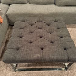 Grey Ottoman