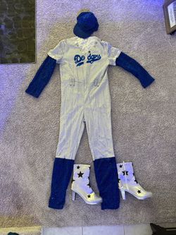Elton John Dodgers Sequin Costume Set with Boots and Hat