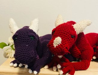 Crochet stuffed Dragon