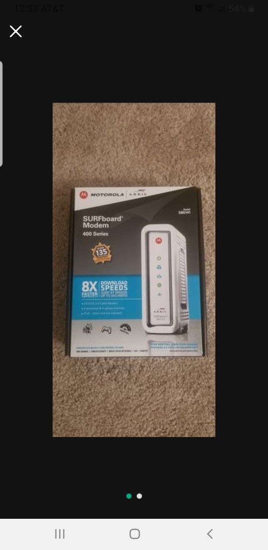 Motorola Arris 400 series - 8X speed modem