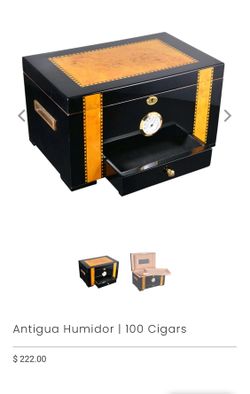 Antigua Mahogany Cigar Humidor