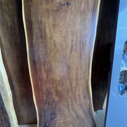 Live Edge Table Suar Wood 79”x 32”-34”-38”x3”