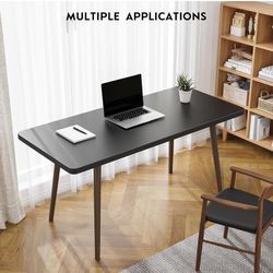 NEW Black Desktop – 53.5” Solid Wood Tabletop for Standing Desk