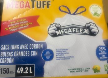 30 gallon garbage bags.  90 bags