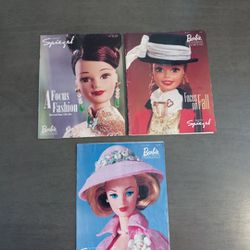 Vintage lot of 3 Barbie Collector Magazines Presented By Spiegel