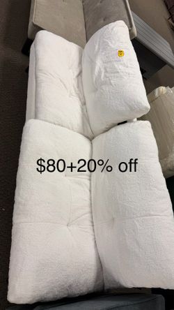 Modern White Teddy Convertible Folding Futon Couch Sofa Bed