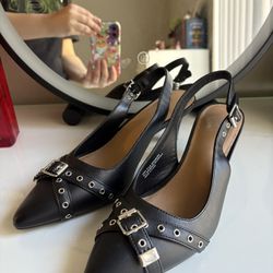 Black Strappy Heels