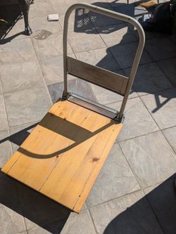 Heavy Duty Folding Platform Cart / Dolly - Wood Base