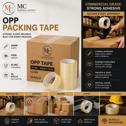 Packing tape pack of 36 rolls