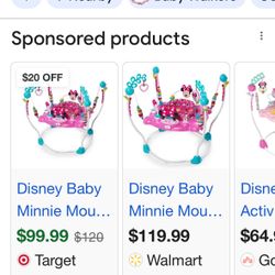 Disney Baby Minnie Mouse Activity Bouncer 