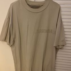 Fear Of God Essentials Beige Oversized Tee Shirt Men’s 