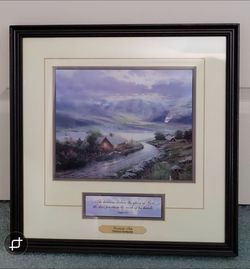 THOMAS KINKADE FRAMED PRINT "EMERALD ISLE" with Certificate of Authenticity