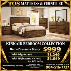 Kinkaid Bedroom Collection – Bed, Dresser & Mirror 🚚WE DELIVER🚚