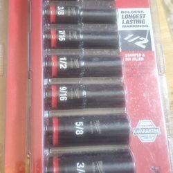 Milwaukee 8pc Impact Socket Set New Never Used 